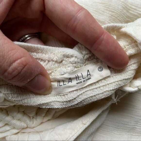 ILLA ILLA Front Slit white Gauze Maxi size small - Picture 10 of 11